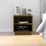 Bedside Cabinets 2 pcs Honey Brown 40x34x40 cm Solid Wood Pine 813332