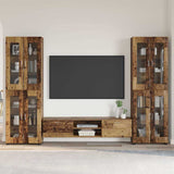 TV Cabinet Set with Shelf FLORIN 3 pcs Old Wood Engineered Wood 3397992