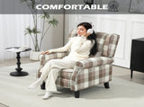 160&deg Reclining Armchair, with Footrest - Brown T3398P343455
