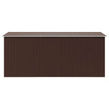 Garden Shed Brown Galvanised steel Large Durable Garden Shed 143347
