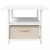 Coffee Table with Drawer White 77 x 55 x 42 cm Engineered Wood 8000412