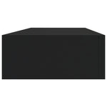 ZNTS Wall-mounted Drawer Shelf Black 60x23.5x10cm MDF 330257