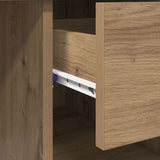 Desk with Drawer Artisan Oak 90 x 49 x 75 cm Engineered Wood 869273