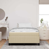 Bed Frame with Mattress Light Green Grey 120 x 200 cm Fabric 3399119