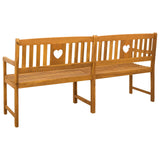Outdoor Bench Natural 180 x 55.5 x 90 cm Solid Acacia Wood 42028091