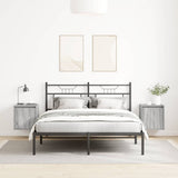 Wall-Mounted Bedside Cabinets 2 pcs Grey Sonoma 38x34x40 cm 861240
