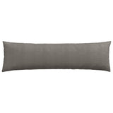 Sofa Pillows 2 pcs Light Grey 145 x 40 cm Corduroy Fabric 42013860