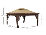 3 x 3 Pop Up Gazebo with Mosquito Netting, 1 Person Easy up Marquee Party Tent with 1-Button T3398P315964