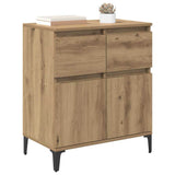Sideboard Artisan Oak 60 x 35 x 70 cm Engineered Wood and Iron 881219