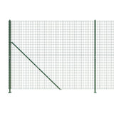 Wire Mesh Fence with Flange Green 1.6x25 m 154156