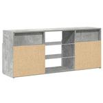 TV Cabinet with LED Lights Concrete Grey 120x30x50 cm 804305