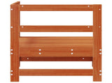 Garden Corner Sofa Solid Pine Wood Wax Brown 62 x 62 x 70.5 cm 865471