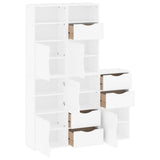 Side Cabinets 5 pcs "ODDA" White 40x24x79 cm Solid Wood Pine 3365357