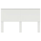 Headboard with Headboard White 160 cm Engineered wood 887736