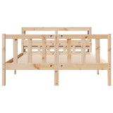 Bed Frame without Mattress 160x200 cm Solid Wood Pine 3305908