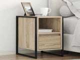 Bedside Table Sonoma 39.5 x 30 x 50 cm Engineered Wood 886656