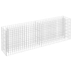 ZNTS Gabion Raised Bed Galvanised Steel 180x30x60 cm 145634