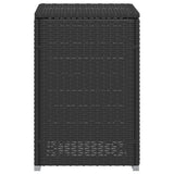 ZNTS Propane Tank Cover Table Black 40x40x60 cm Poly Rattan 366294