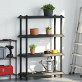 Shelving Unit 4-Tier 100 x 40 x 136.5 cm PP Anthracite 8011748