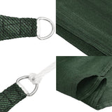 Sunshade Sail 160 g/m Dark Green 4x5 m HDPE 311463