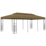 ZNTS Garden Gazebo 6x3x2.7 m Taupe 180 g/m² 312230