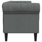 Sofa Dark Grey 201.5 x 74.5 x 74.5 cm Polyester 42013011