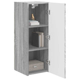 TV Wall Cabinet Grey Sonoma 30 x 31 x 80 cm Engineered Wood 892301