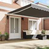 Awning Frame White 500 x 350 cm Aluminium 313217