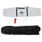 Camping Tent Dome 3-Person White Blackout Fabric Quick Release 4004196
