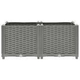 Raised Bed 80x40x38 cm Polypropylene 153294