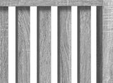 Radiator Cover Grey Sonoma 112 x 19 x 81.5 cm Engineered Wood 884106
