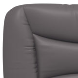 Bed Frame with LED without Mattress "Hvar" Grey 140x200 cm 3213937