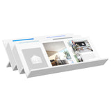 Magazine Rack White 90 x 53 x 28.5 cm Engineered Wood 890888