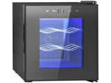 Six Bottle 8-18&degC Countertop Wine Fridge - Black T3398P343014