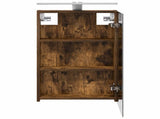 Bathroom Mirror Cabinet Smoked Oak 40 x 10.5 x 60.5 cm 889035