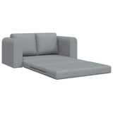 Folding Sofa Bed Light Grey 148 x 71 x 83 cm Fabric 42030506