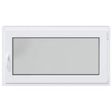 Basement Window RISOR 110 x 70 cm PVC and Glass Anthracite 42047341