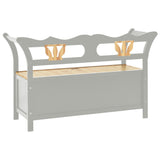 Bench Grey 107x45x75.5 cm Solid Wood Fir 351775