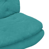 Swivel Relaxing Chair Turquoise 63 x 75 x 76 cm Velvet 42007368
