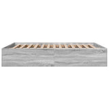 Bed Frame without Mattress Grey Sonoma 150x200 cm 3281012