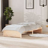 Bed Frame without Mattress Solid Wood 90x190 cm Single Single 814914