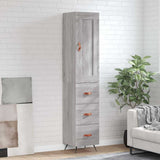 Highboard Grey Sonoma 34.5x34x180 cm Engineered Wood 3200175