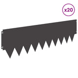 Lawn Edging 20 pcs metal 8008309