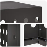 Air Conditioner Cover Black 90 x 40 x 60 cm Steel 8014122
