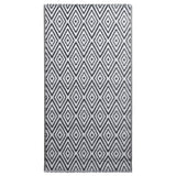 Outdoor Carpet ARAKIL White and Black 120x180 cm PP 310429