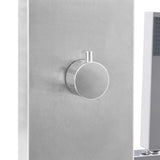 Outdoor Shower with Tray WPC Stainless Steel 3051287