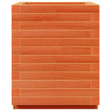 Garden Planter Wax Brown 40x40x49.5 cm Solid Wood Pine 3282511