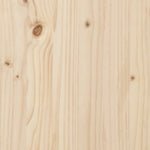 Bed Frame without Mattress Solid Wood Pine 140x190cm 810475