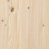 Bed Frame without Mattress Solid Wood Pine 140x190cm 810475