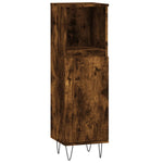 ZNTS 3 Piece Bathroom Cabinet Set Smoked Oak Engineered Wood 3187794